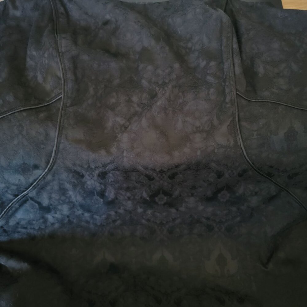 Nicole By Nicole Miller Black Jacquard Sleeveless Dress With Adjustable Straps S - Picture 3 of 6